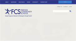 Desktop Screenshot of friendscommunityschool.org